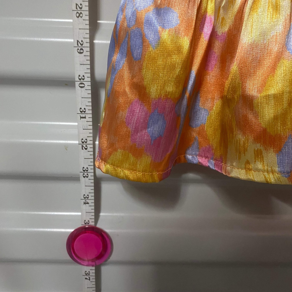 (1027) Orange Peach Love Dress Short, Medium - Picture 6 of 8
